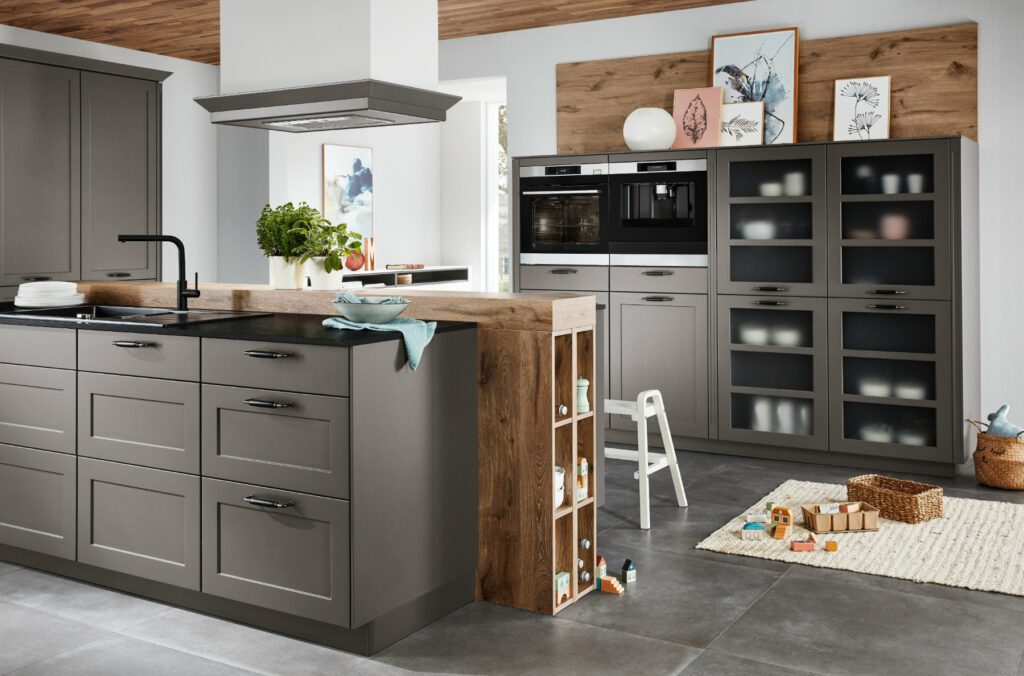 Nobilia Grey Country Style Shaker Kitchen | Lead Wolf, Gotham