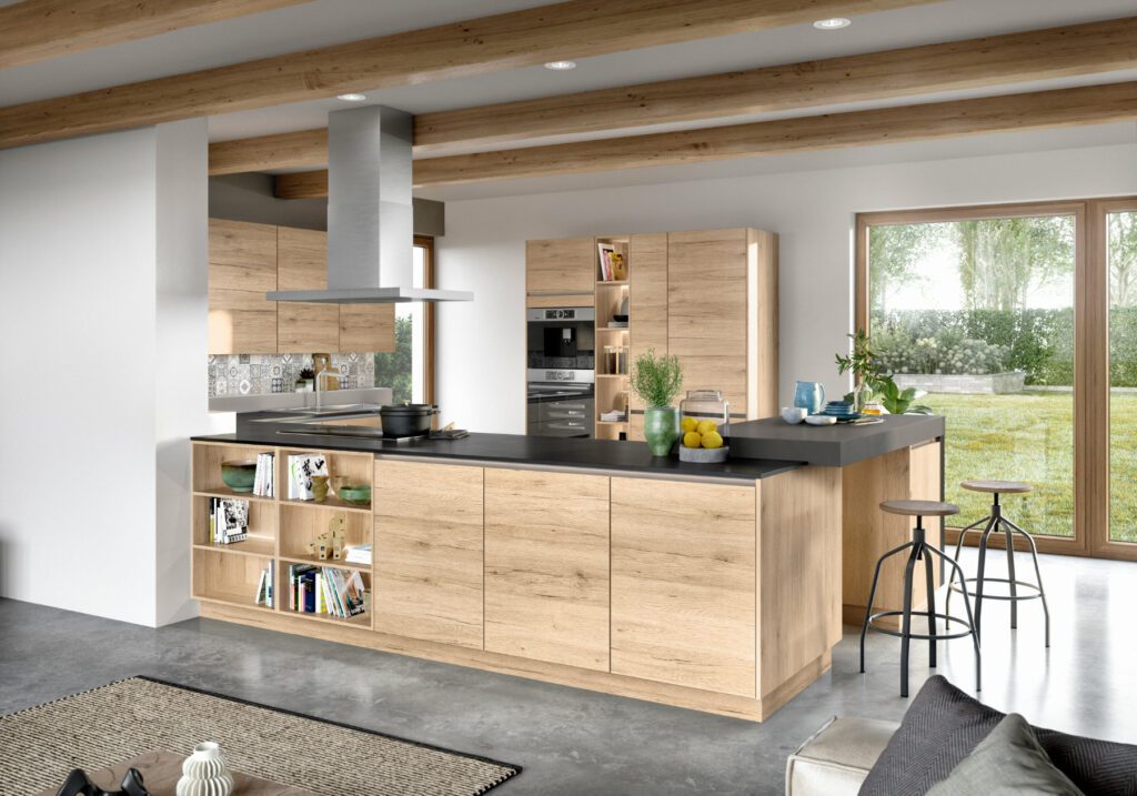 Nobilia Light Wood Handleless Kitchen | Lead Wolf, Gotham