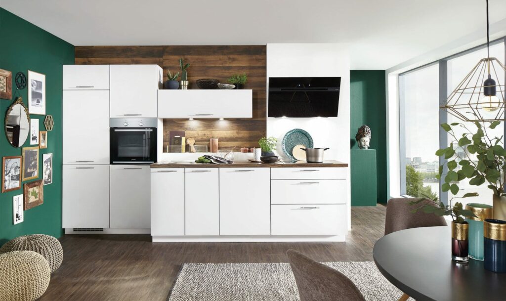 Nobilia Matt White Compact Kitchen 2021 | Lead Wolf, Gotham