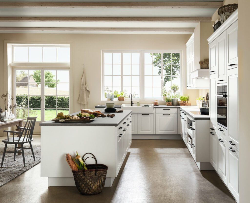 Nobilia White Shaker Kitchen With Island | Lead Wolf, Gotham