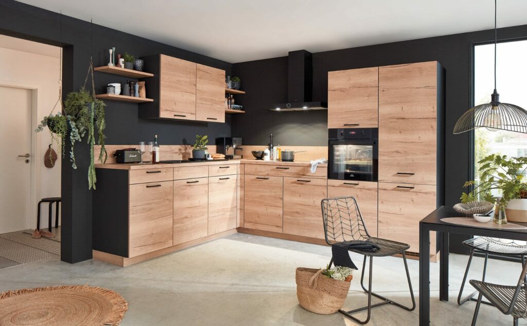 Nobilia Wood L Shaped Kitchen 2021 | Lead Wolf, Gotham