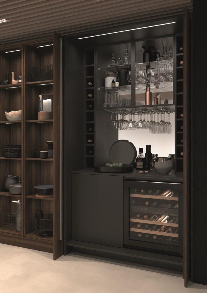 Feature Pocket Door Drink Station | Lead Wolf, Gotham