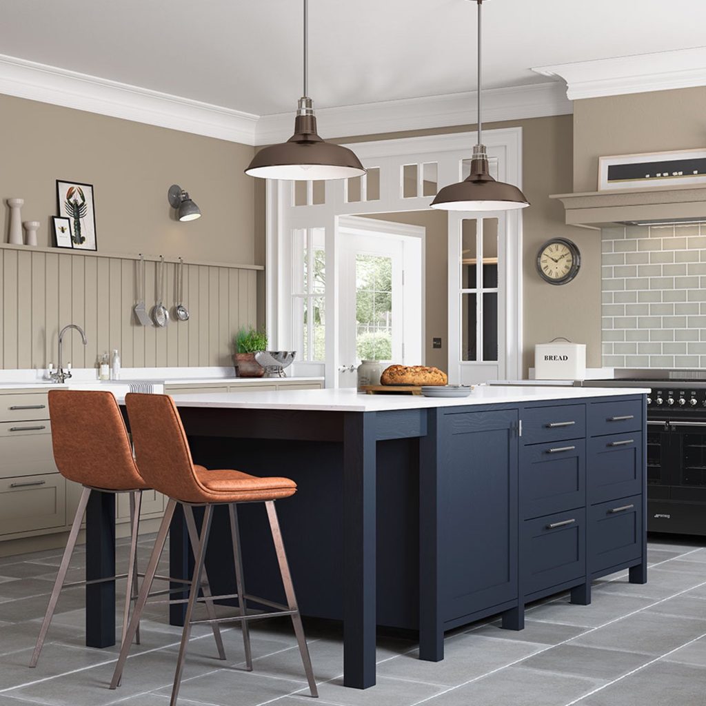Freestanding Islands Hardwick Oxford Blue | Lead Wolf, Gotham