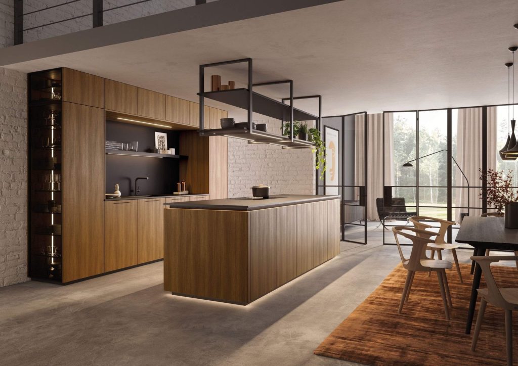 Rotpunkt Loft Brown Oak Wood Kitchen | Lead Wolf, Gotham