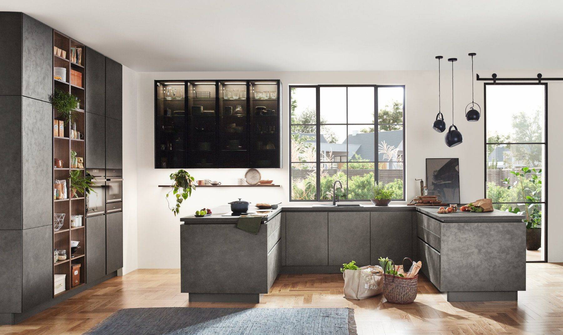 Nobilia Handleless Concrete Kitchen 1 | Lead Wolf, Gotham