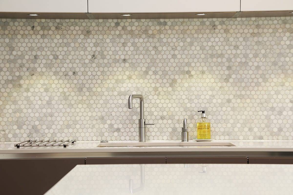 Mosaic Kitchen Splashback | Lead Wolf, Gotham