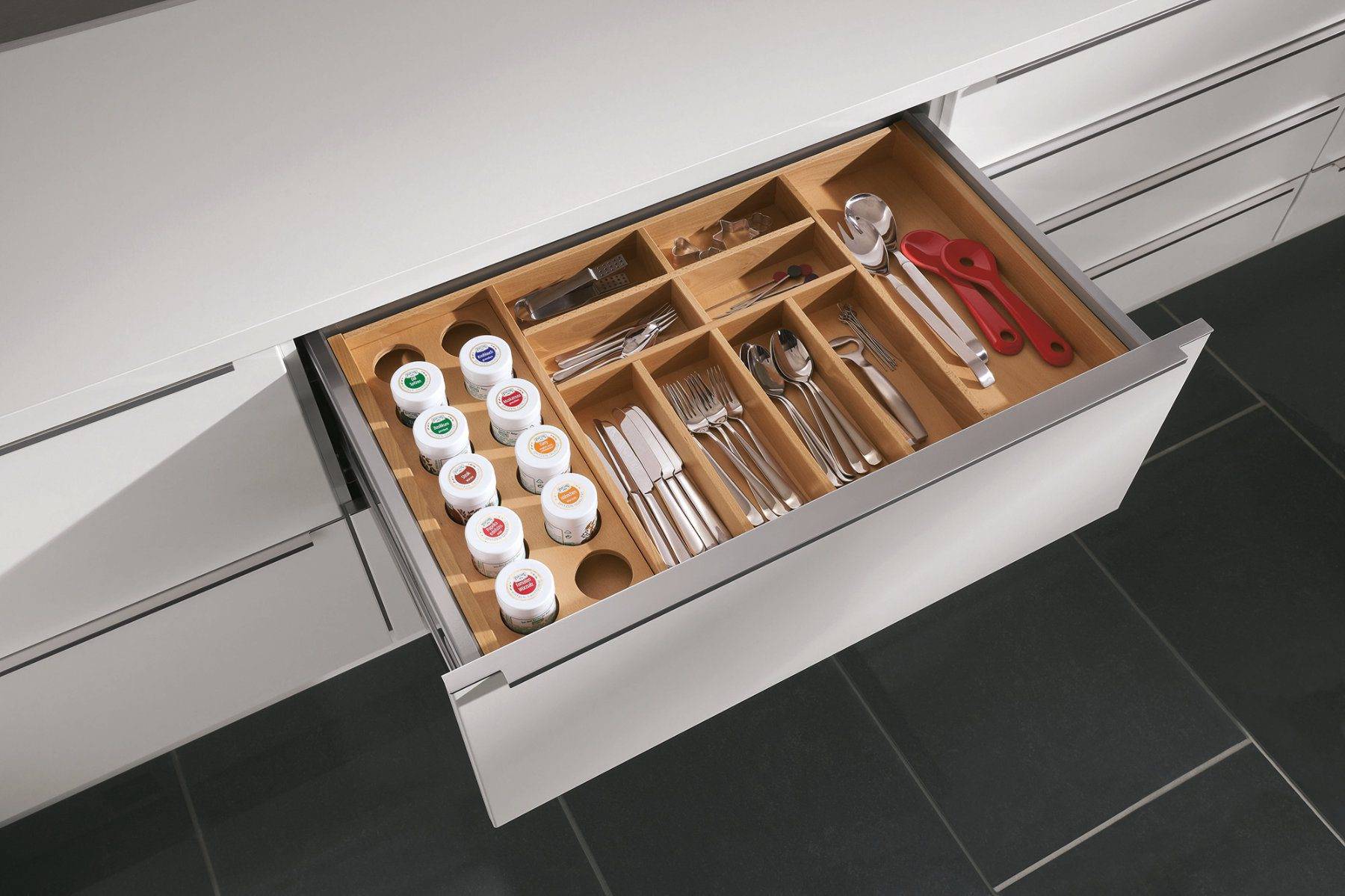 Nobilia Cutlery Spice Drawer | Lead Wolf, Gotham